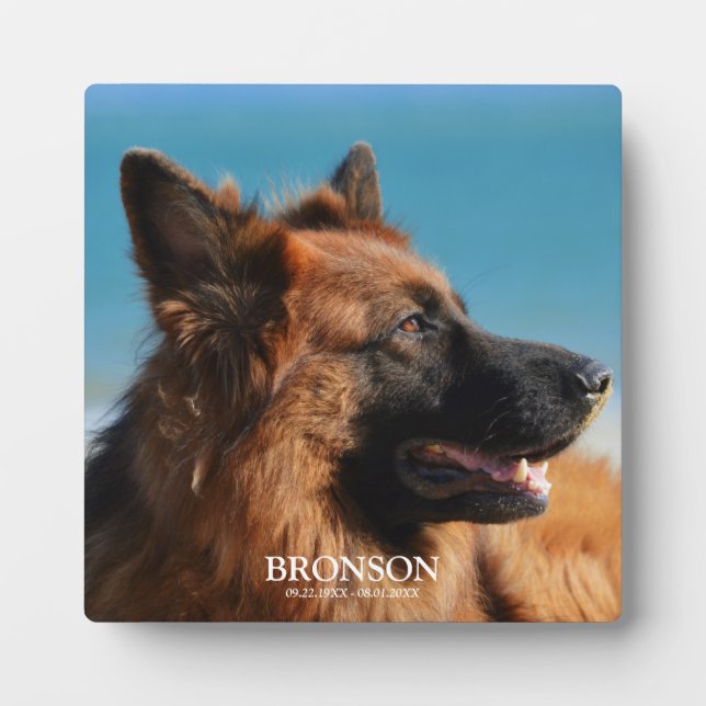 Placa Expositora Foto conmemorativa del Mascota personalizado (Frente)