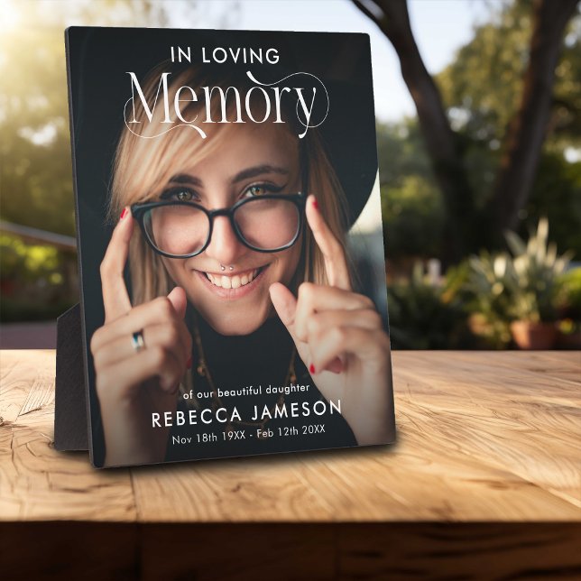 Placa Expositora Foto conmemorativa 'En amorosa memoria' Tributo (Subido por el creador)