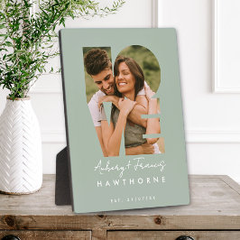 Placa Expositora Foto de amor Simple regalo personalizado moderno v