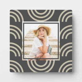 Placa Expositora Foto de arcoiris gris de moda