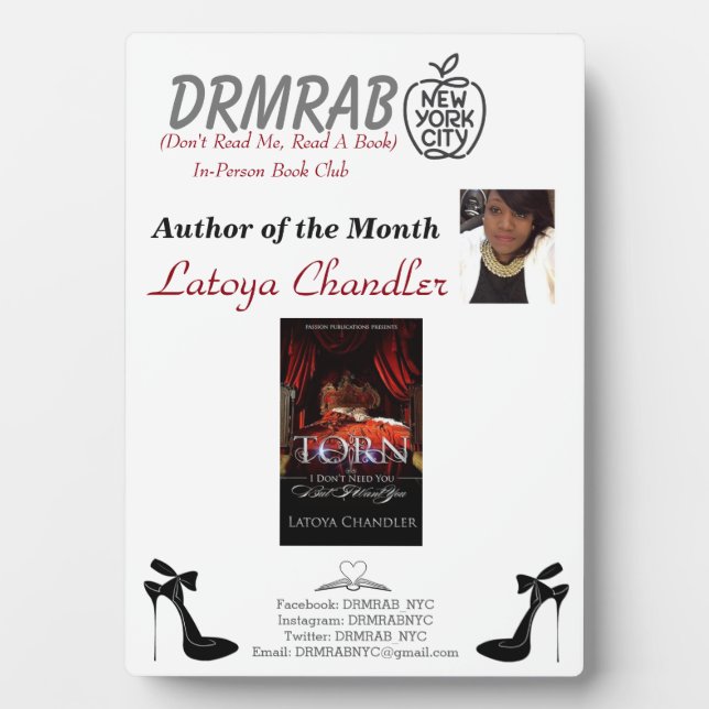 Placa Expositora Foto de autor Plaque (Frente)