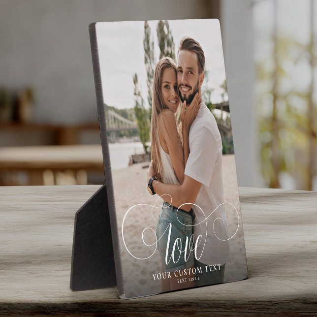 Placa Expositora Foto de boda de pareja con caligrafía elegante de  (Subido por el creador)