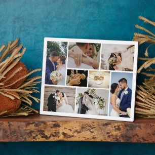 Placa Expositora Foto de boda personalizada