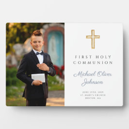 Placa Expositora Foto de comunicación sagrada de niño moderno prime