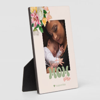 Placa Expositora Foto de Día de la Madre floral de Primavera Verde 