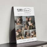 Placa Expositora Foto de familia de Días de la Madre personalizados<br><div class="desc">Dejemos que los recuerdos ocupen el centro del escenario con la "Cuta placa de fotografía familiar del Día de la Madre Personalizada", un artículo que irradia la alegría de la maternidad. Mezclando perfectamente un toque vintage con un sentimiento moderno, esta placa es un emblema del amor por las madres, hermanas,...</div>