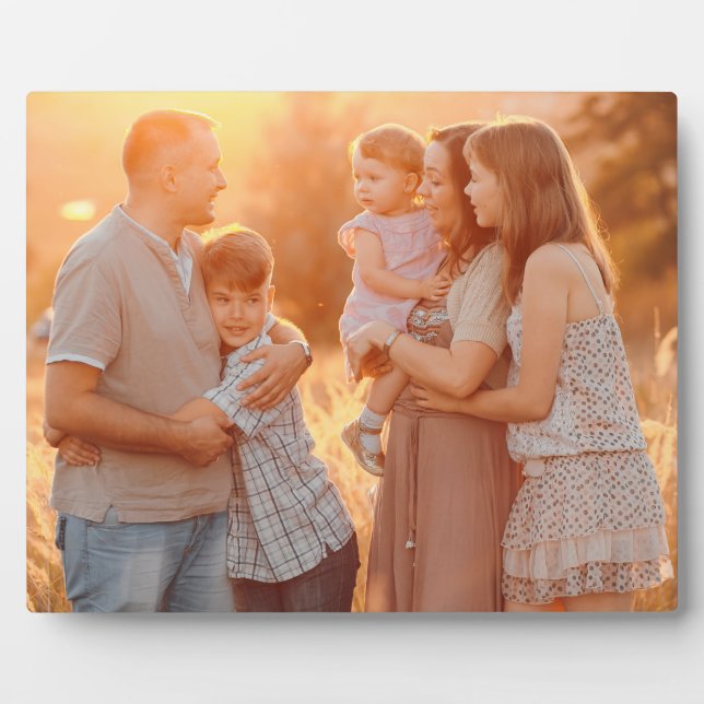 Placa Expositora Foto de familia moderna simple (Frente)