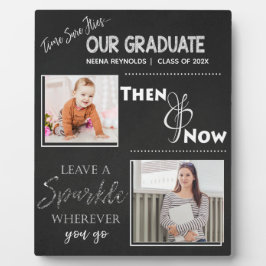 Placa Expositora Foto De Graduación De Nuestro Graduado Entonces Y 