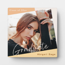 Placa Expositora Foto de graduación Natural Moderno