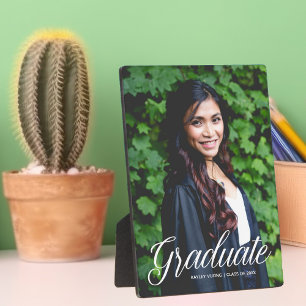 Placa Expositora Foto de graduado de moda 2025 Regalo de graduación