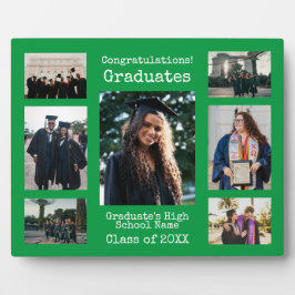 Placa Expositora Foto de graduados de la Escuela Secundaria Verde F