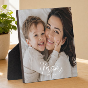 Placa Expositora Foto de guión moderno establecida por mamá persona