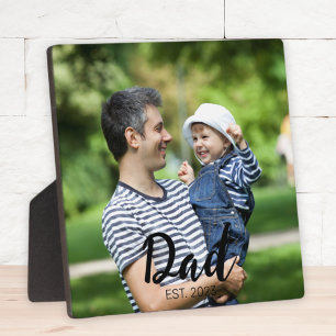 Placa Expositora Foto de guión moderno establecida por papá persona