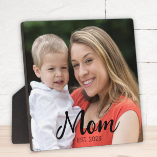 Placa Expositora Foto de guión moderno establecido por mamá persona