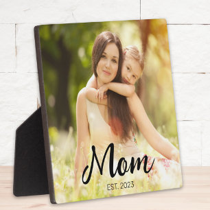 Placa Expositora Foto de guión moderno establecido por mamá persona