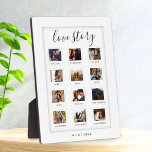Placa Expositora Foto de historia de amor de pareja personalizada d<br><div class="desc">placa de la foto de la historia de amor de la pareja personalizada moderna</div>
