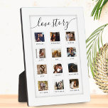 Placa Expositora Foto de historia de amor de pareja personalizada d<br><div class="desc">placa de la foto de la historia de amor de la pareja personalizada moderna</div>