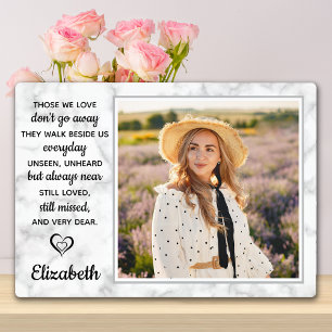 Placa Expositora Foto de la cita de la compasión por el mármol conm