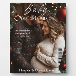 Placa Expositora Foto de la portada de la revista navidades