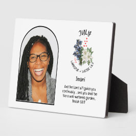 Placa Expositora FOTO DE NOMBRE DE LA Flor DEL Mes de Nacimiento de