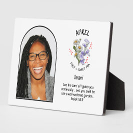 Placa Expositora FOTO DE NOMBRE DE LA Flor EN EL Mes DE NACIMIENTO 