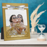 Foto de oro de Sra. y Boda Lesbiana Gay