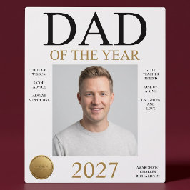 Placa Expositora Foto de Papá del Año
