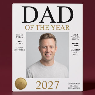 Placa Expositora Foto de Papá del Año
