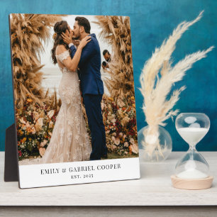 Placa Expositora Foto de pareja de recién casados boda Acrílico