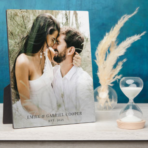 Placa Expositora Foto de pareja de recién casados boda Acrílico