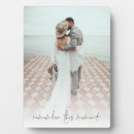 Placa Expositora Foto de pareja Recuerda este momento