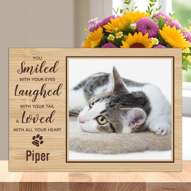 Placa Expositora Foto de pérdida del Mascota conmemorativo del gato (Subido por el creador)