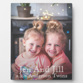 Placa Expositora Foto de personalizado que hace única a las hermana