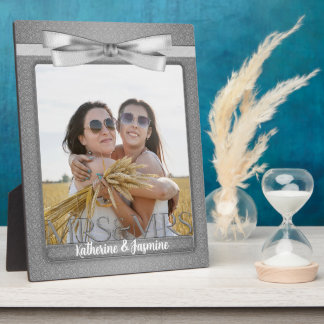 Placa Expositora Foto de Sra. y Boda Lesbian Gay