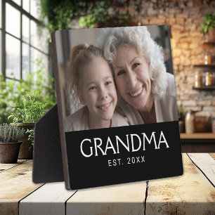 Placa Expositora Foto de tipografía moderna establecida de abuela p