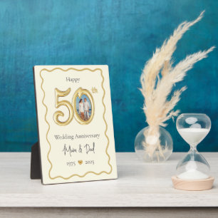 Placa Expositora Foto del 50 aniversario de bodas de mis padres