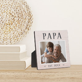 Placa Expositora Foto del abuelo de papá personalizado ruso