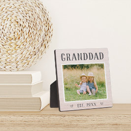 Placa Expositora Foto del abuelo del abuelo ruso personalizado