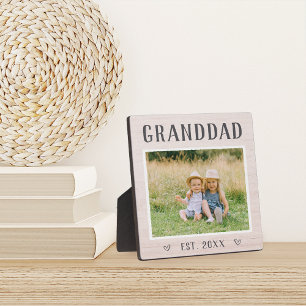 Placa Expositora Foto del abuelo del abuelo ruso personalizado
