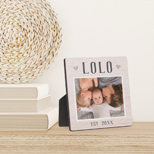 Placa Expositora Foto del abuelo Lolo personalizado ruso