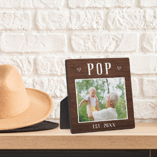 Placa Expositora Foto del abuelo pop personalizado ruso