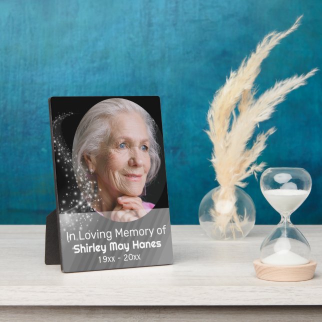 Placa Expositora Foto del Óvalo Memorial Stardust En Memoria Querid (Lado)