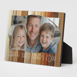 Placa Expositora Foto del personalizado del Día del Padre Feliz