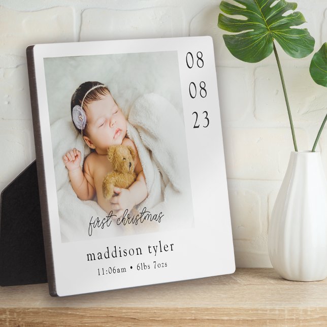 Placa Expositora Foto del primer Navidad del bebé (Subido por el creador)