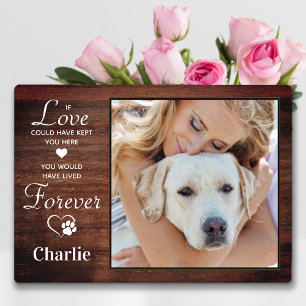 Placa Expositora Foto en memoria de perros Mascotas rusos para siem