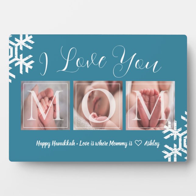 Placa Expositora Foto feliz de Hanukkah (Frente)