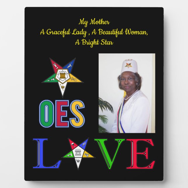 Placa Expositora Foto Madre Estrella Oriental (Frente)