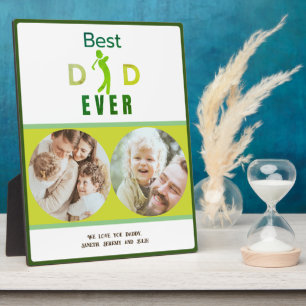 Placa Expositora Foto moderna del Día del Mejor Padre Nunca Padres 