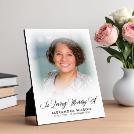 Placa Expositora Foto moderna en memoria