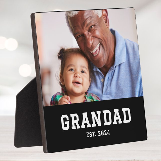 Placa Expositora Foto moderna personalizada de abuelo establecida (Subido por el creador)